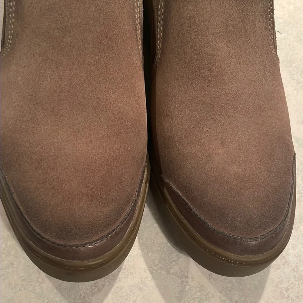 Frye Women's Brown Slip-On Suede Sneakers